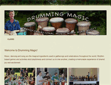 Tablet Screenshot of drummingmagic.com